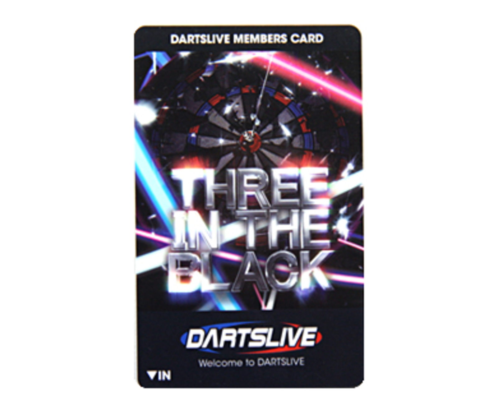 ダーツゲームカード【ダーツライブ】CARD NO.1014 THREE IN THE BLACK 