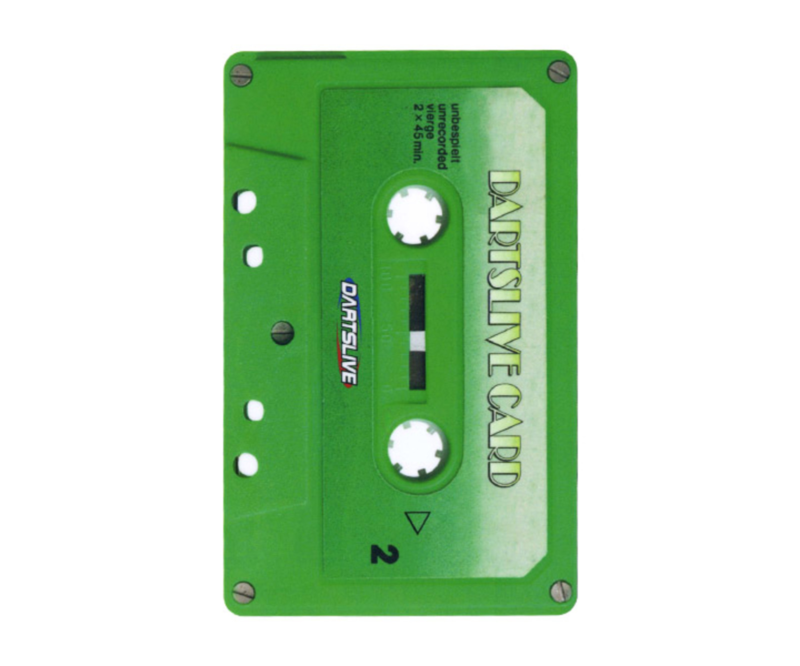 ダーツゲームカード【ダーツライブ】NO.1701 カセットテープ グリーン