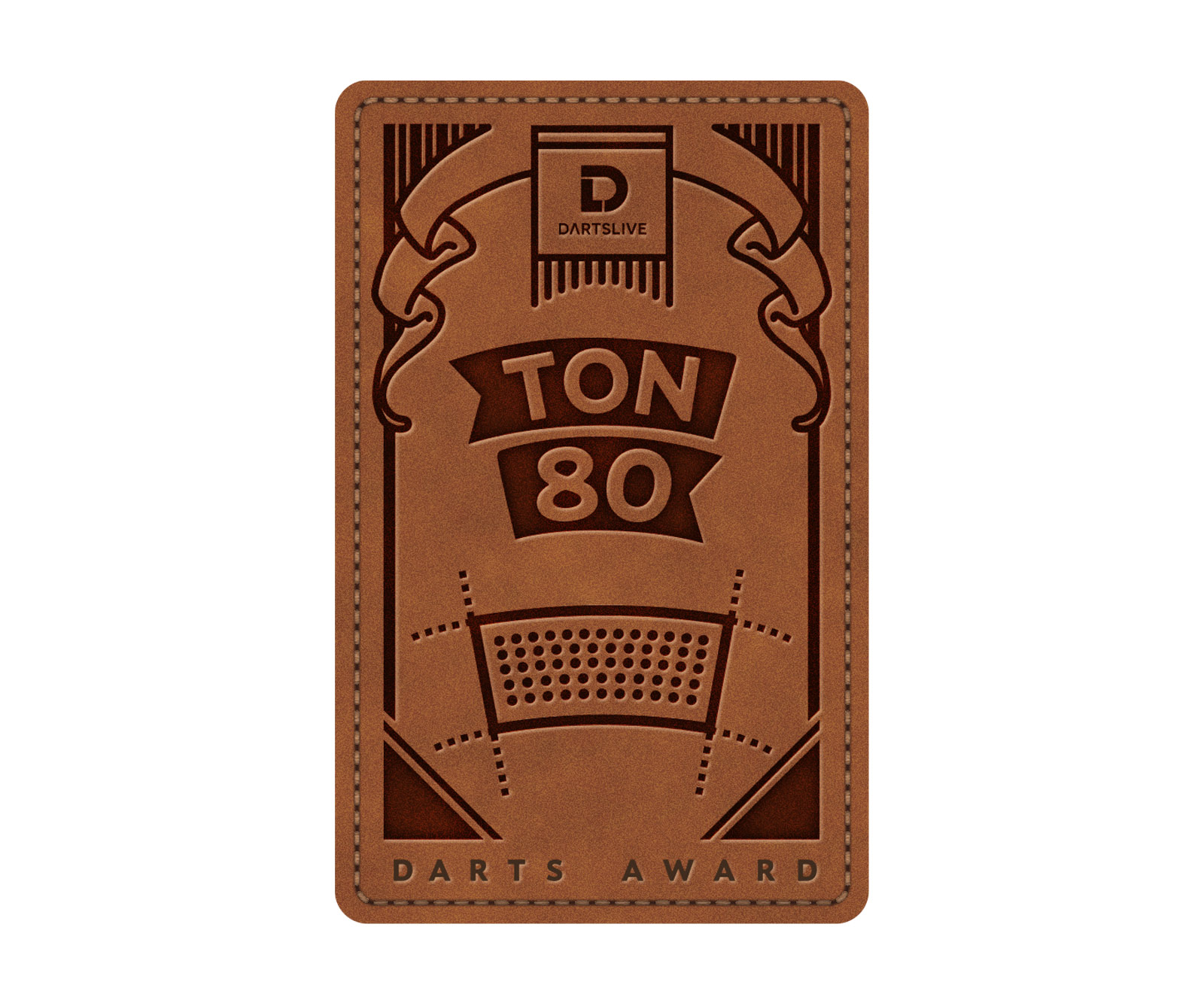 ダーツライブカード　TON80 ゲームカード【ダーツライブ】#56 パッチTON 80｜ダーツ用品は