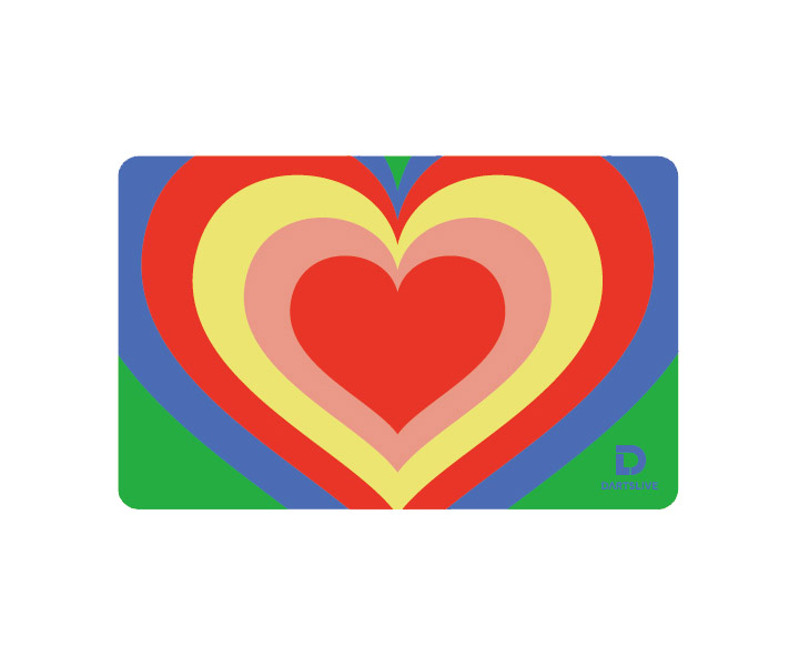 ゲームカード【ダーツライブ】#58 カラフルハート｜ダーツ用品は