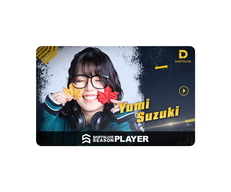 DMC Classic Yumi Suzuki カード　ダーツライブ鈴木優美 アクセサリ > ダーツライブカード > DARTSLIVE PLAYER GOODS 第三弾