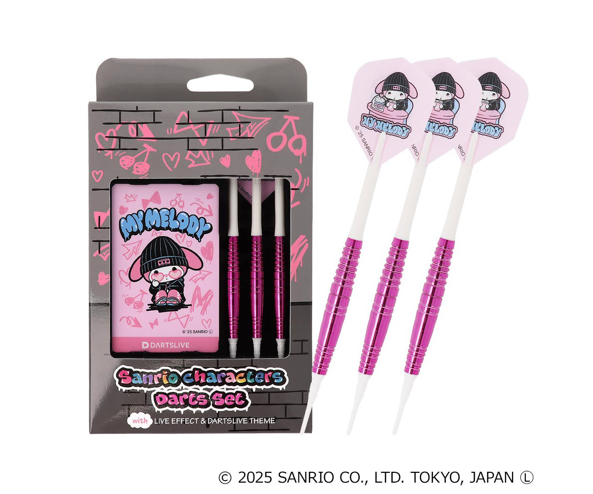 サンリオキャラクター ダーツセット　マイメロディ バレル【ダーツライブ】サンリオキャラクターズ ダーツセット