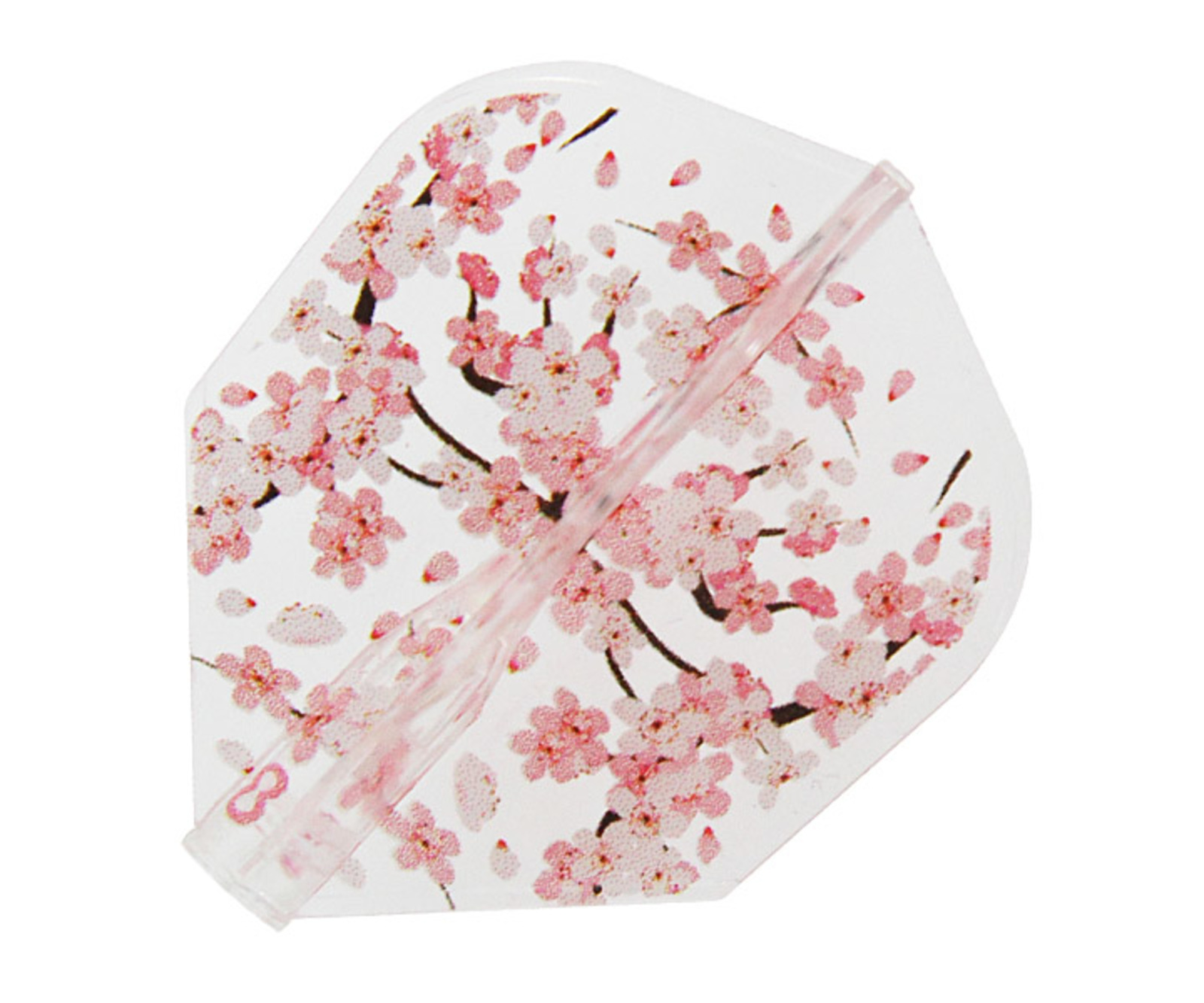フライト【8フライトクリア】桜花 シェイプ クリア｜ダーツ用品