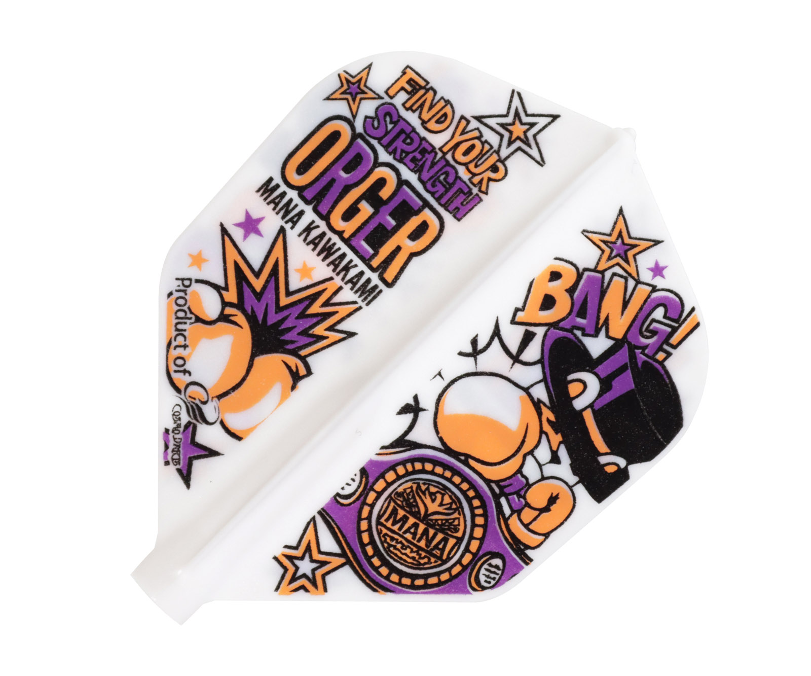 フライト【フィット】川上真奈モデル ver.4 シェイプ ホワイト｜ダーツ