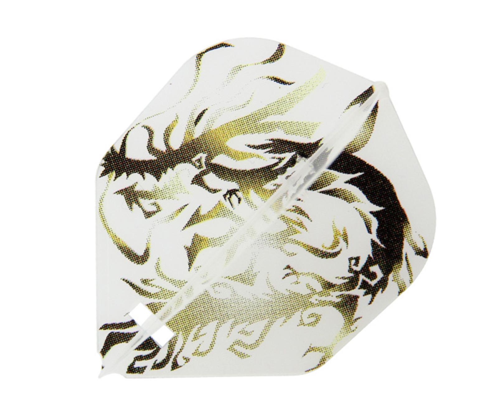 ダーツフライト【エルフライト×クロスデザイン】昇龍 燦 シェイプ 穴