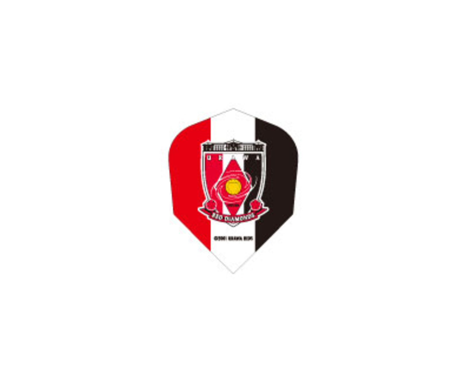ダーツフライト Jリーグ 浦和レッズ デザインフライト Emblem ダーツ用品はエスダーツ 延べ70万人以上が利用しているダーツショップ