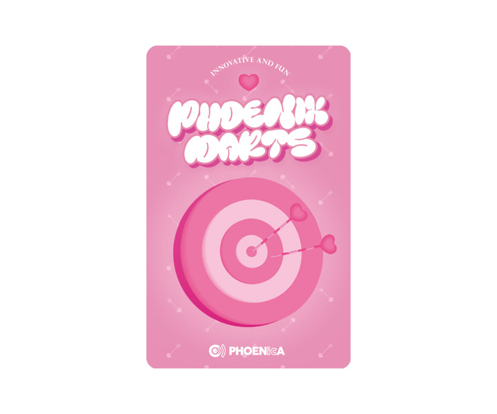 ゲームカード【フェニックス】フェニカ 2025_06 ピンク｜ダーツ用品は