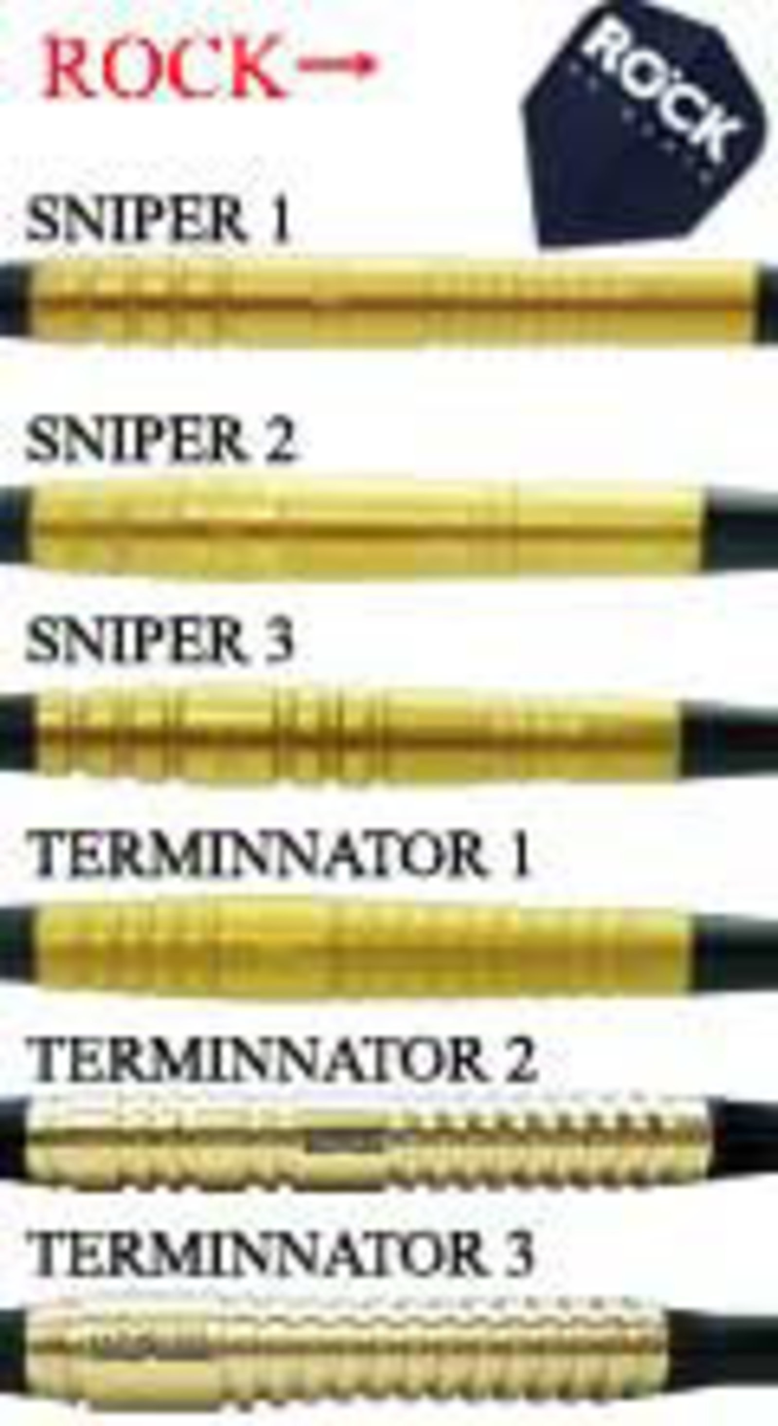 ダーツバレル【ロック】ロック UK Darts SNIPER1 Gold 20g｜ダーツ用品