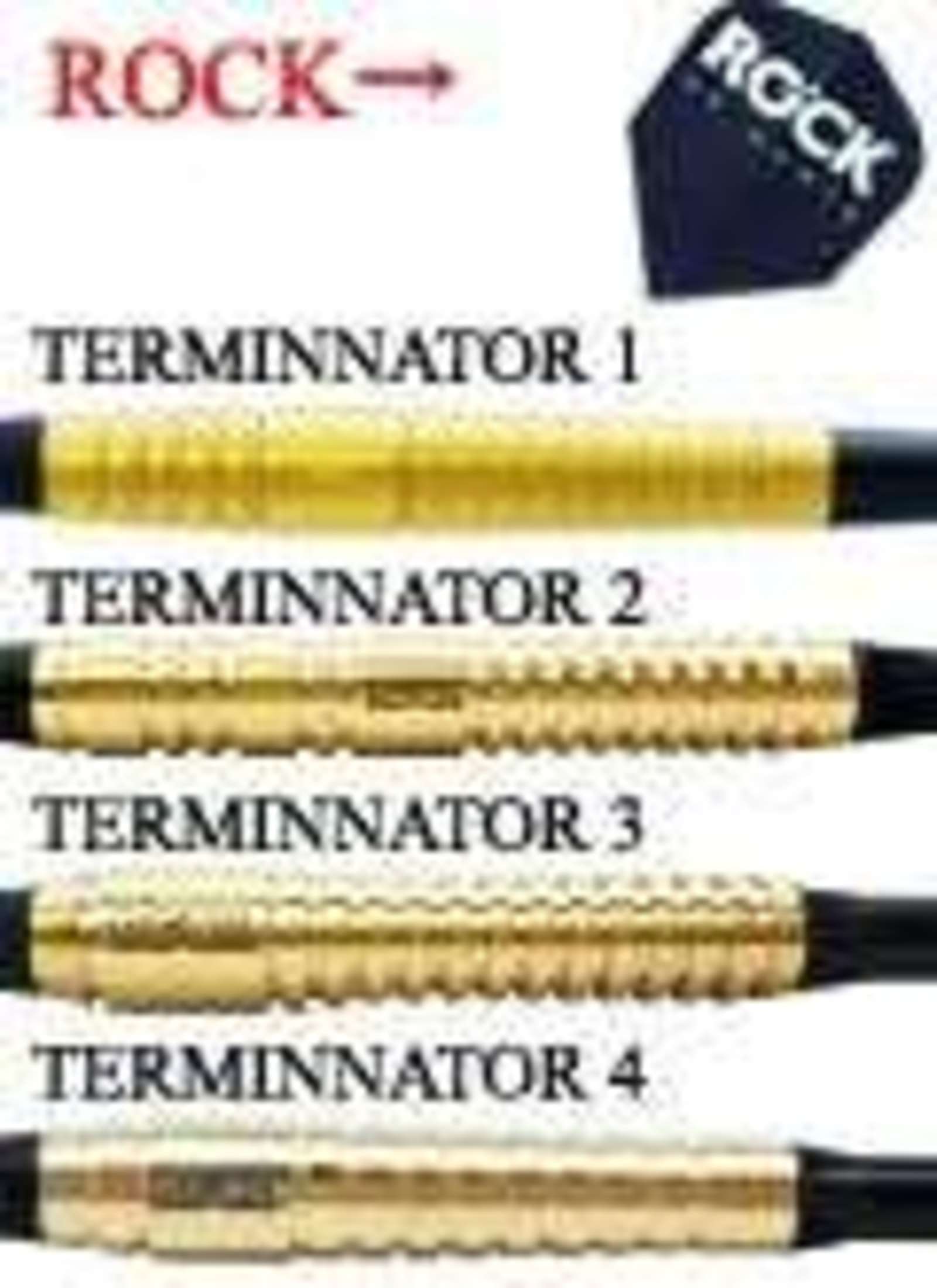 ダーツバレル【ロック】ロック UK Darts TERMINATOR4 Gold 20g｜ダーツ