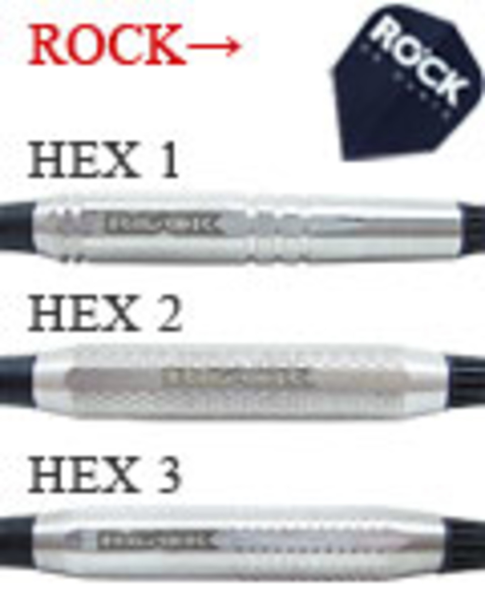 ダーツバレル【ロック】ロック UK Darts HEX1 20g｜ダーツ用品は