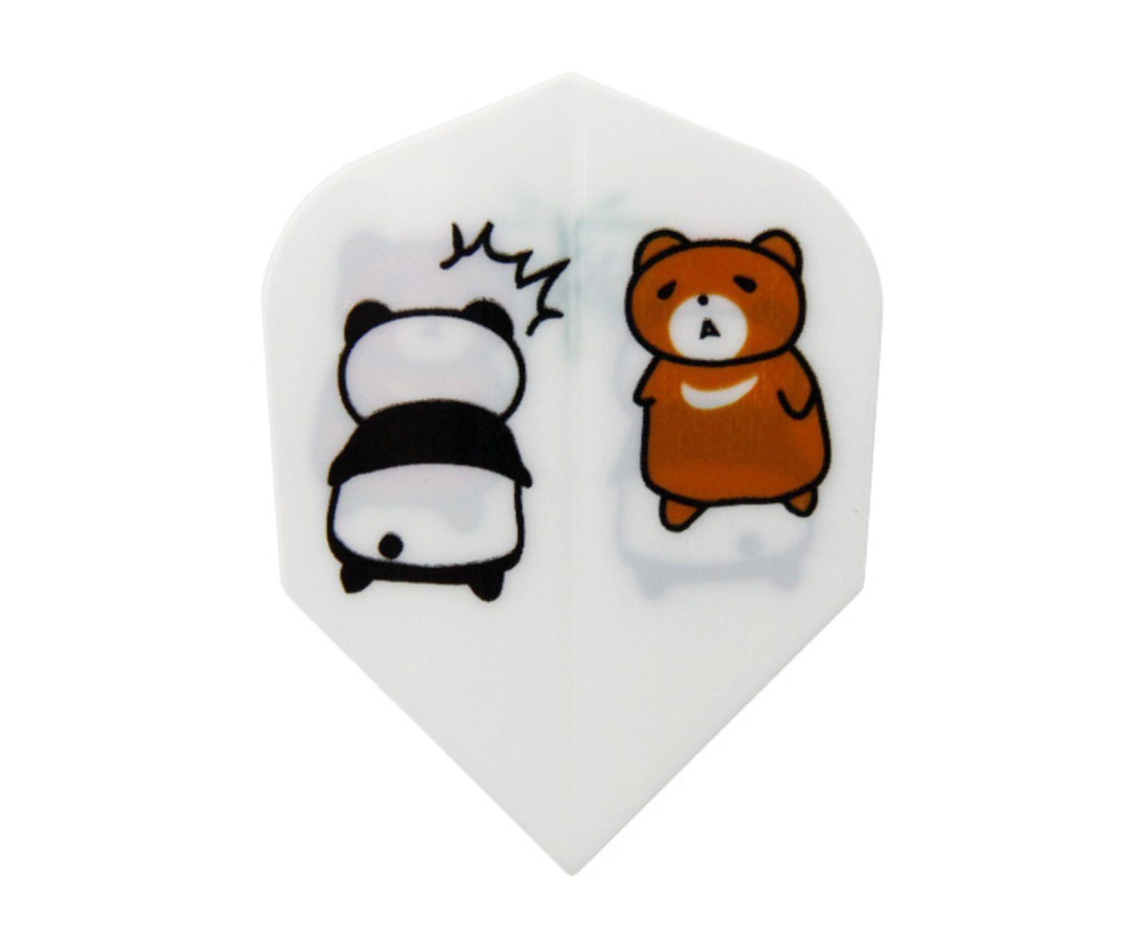 ダーツフライト【エスフォー】Cライン（パンダVSツキノワ）｜ダーツ