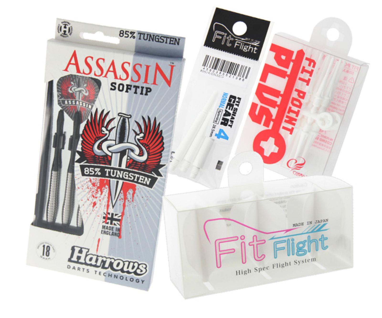 ダーツ初心者におすすめ☆Fit Flight セッティングセット typeスピン