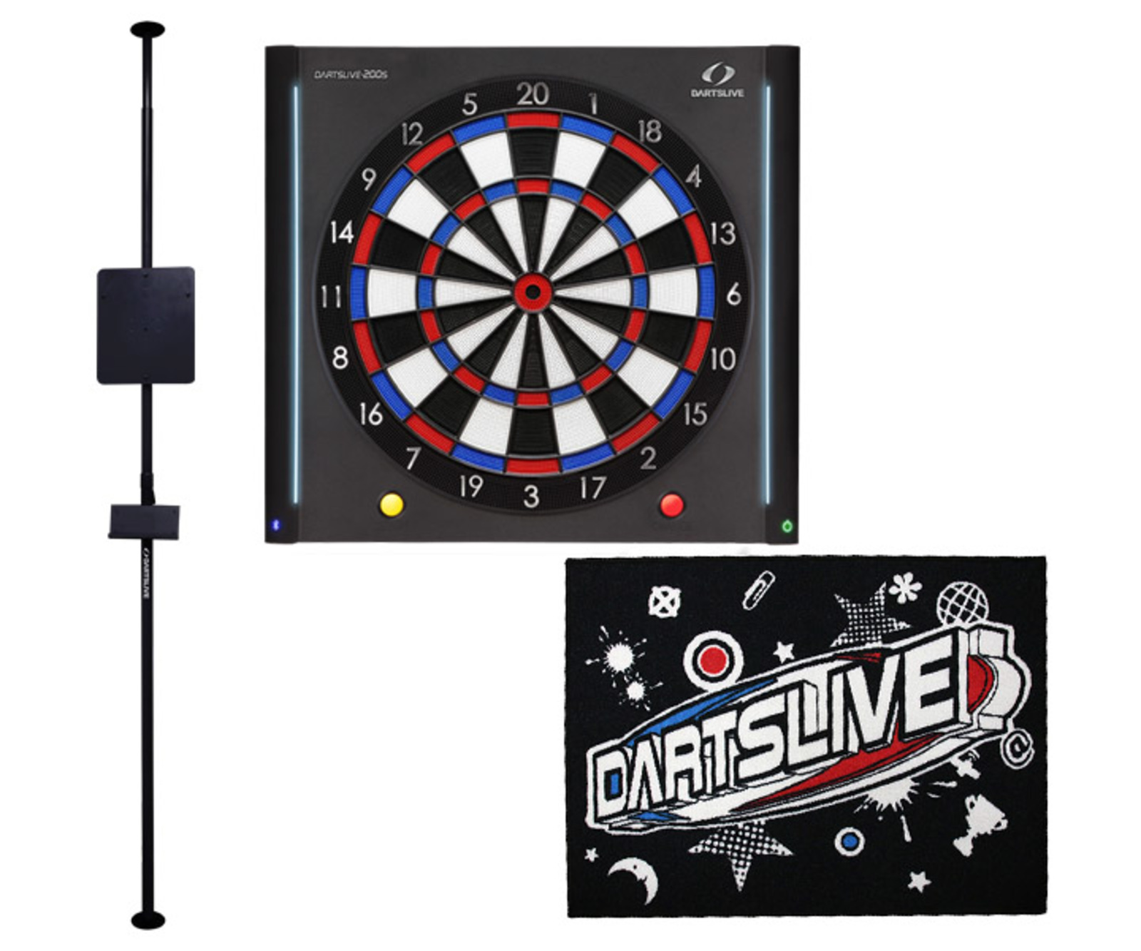 ダーツ本格派ソフトボードセット☆DARTSLIVE-200S＋ポールスタンド＋