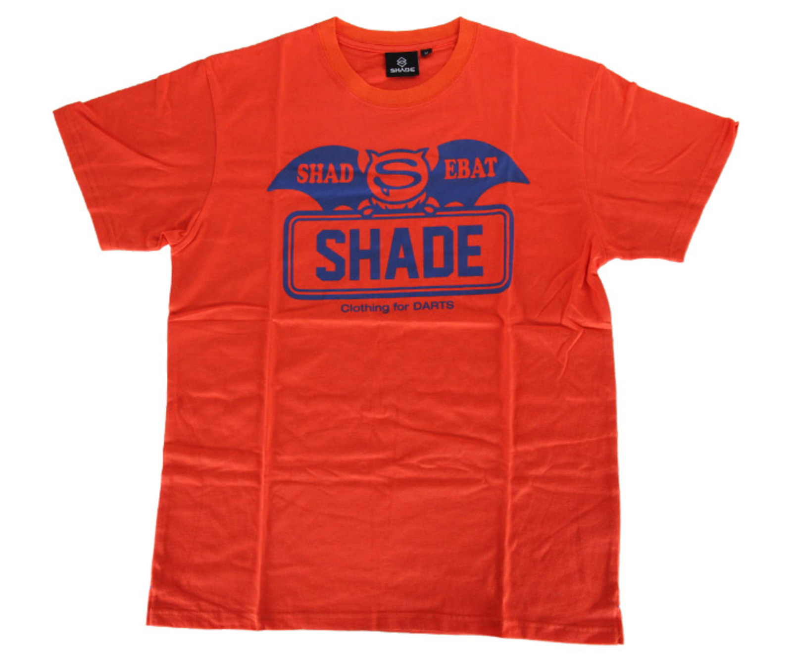 アパレル【シェード】SHADEBAT フェイスロゴTシャツ オレンジ S 