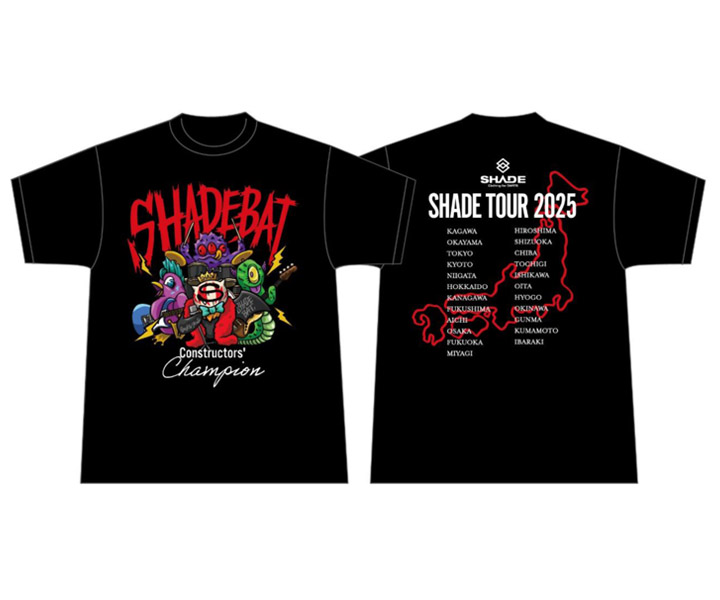 受注生産］アパレル【シェード】SHADEBAT 2025 TOUR Tシャツ ブラック