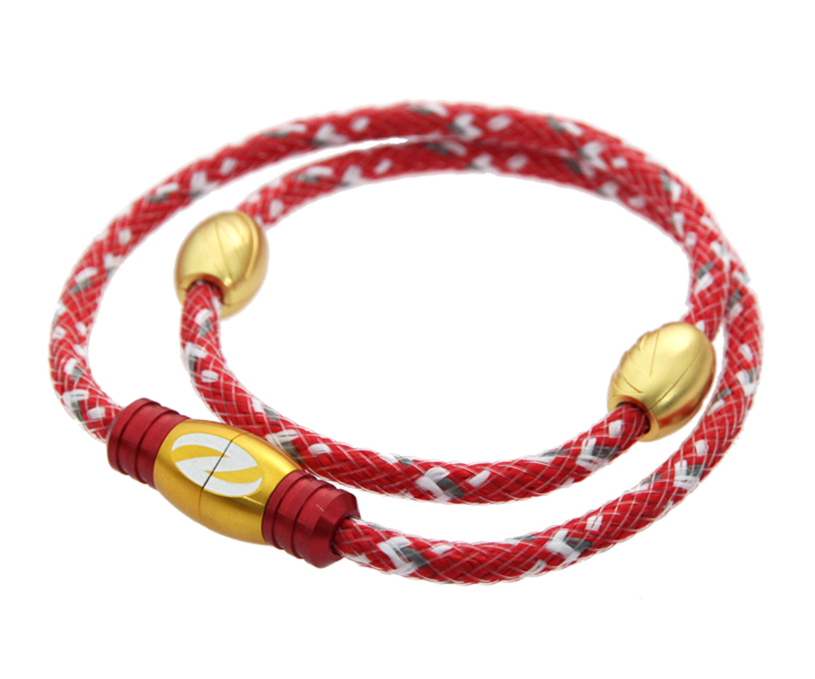 スポーツアクセサリ【ザオラル】リカバリーネックレス レッド/ゴールド